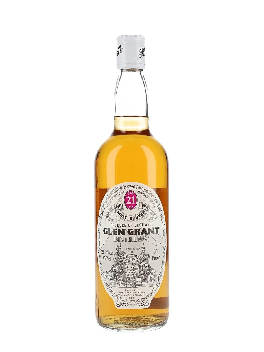 Glen Grant 21 Year Old Bot.1970s Gordon & Macphail Speyside Single Malt Scotch Whisky | 757ML - Whiskey