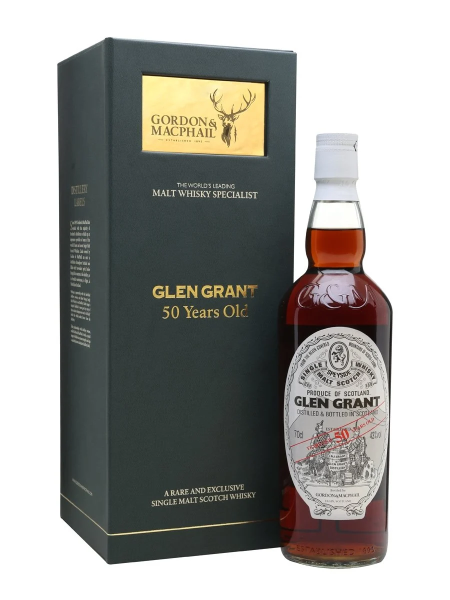 Glen Grant 50 Year Old Sherry Cask Gordon & MacPhail Speyside Single Malt Scotch Whisky | 700ML - Whiskey