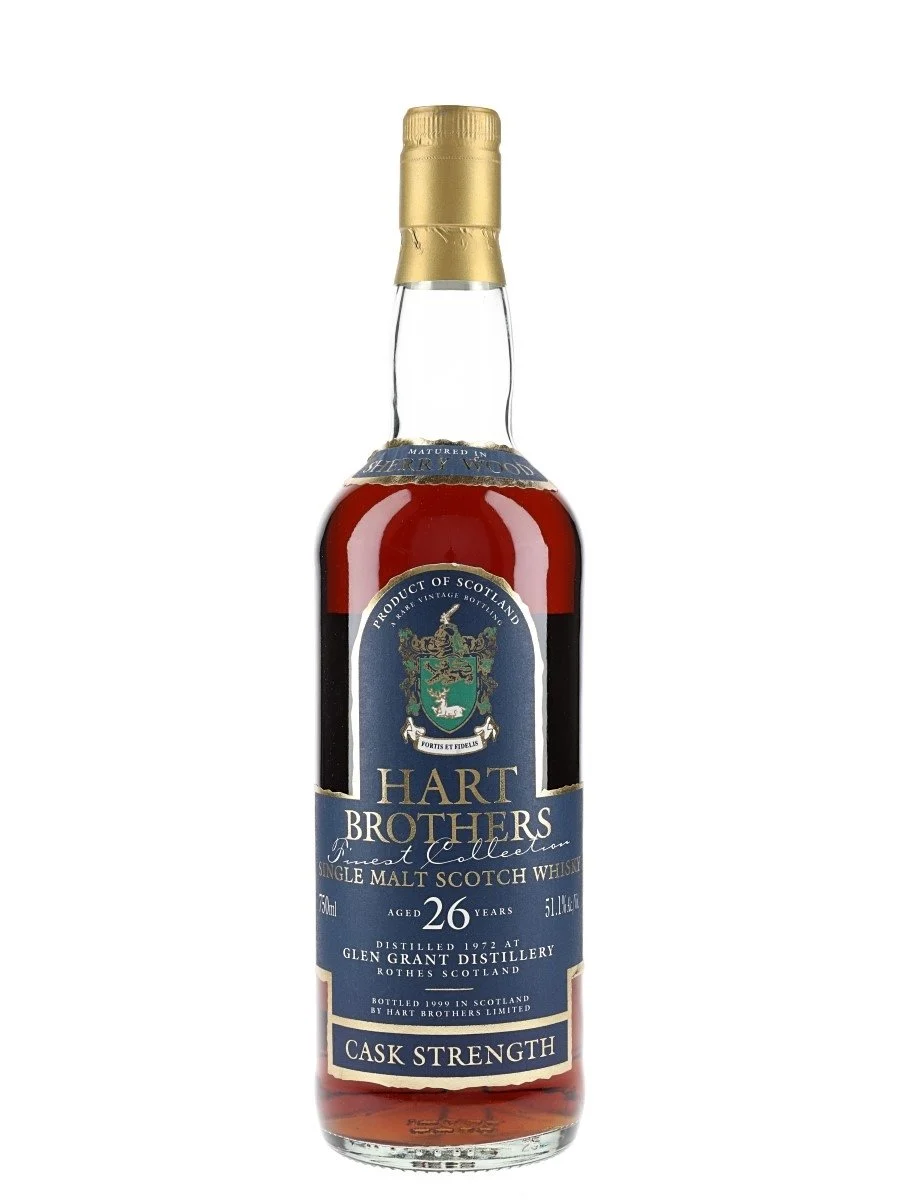 Glen Grant 1972 26 Year Old Sherry Cask Hart Brothers Speyside Single Malt Scotch Whisky - Whiskey