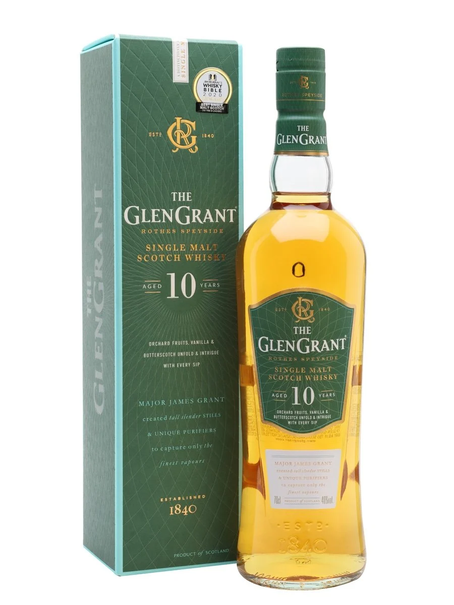 Glen Grant 10 Year Old Speyside Single Malt Scotch Whisky | 700ML - Whiskey