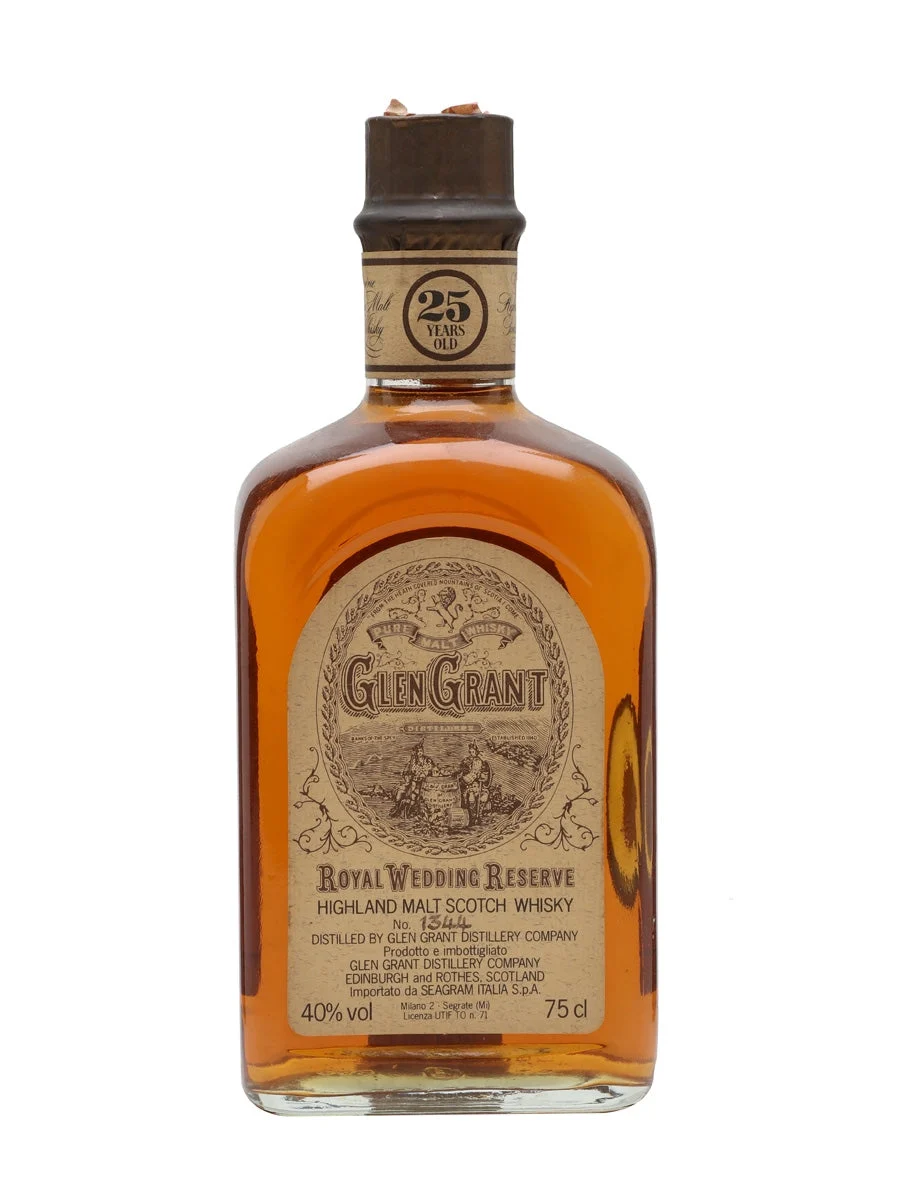 Glen Grant 25 Year Old Royal Marriage Speyside Single Malt Scotch Whisky - Whiskey