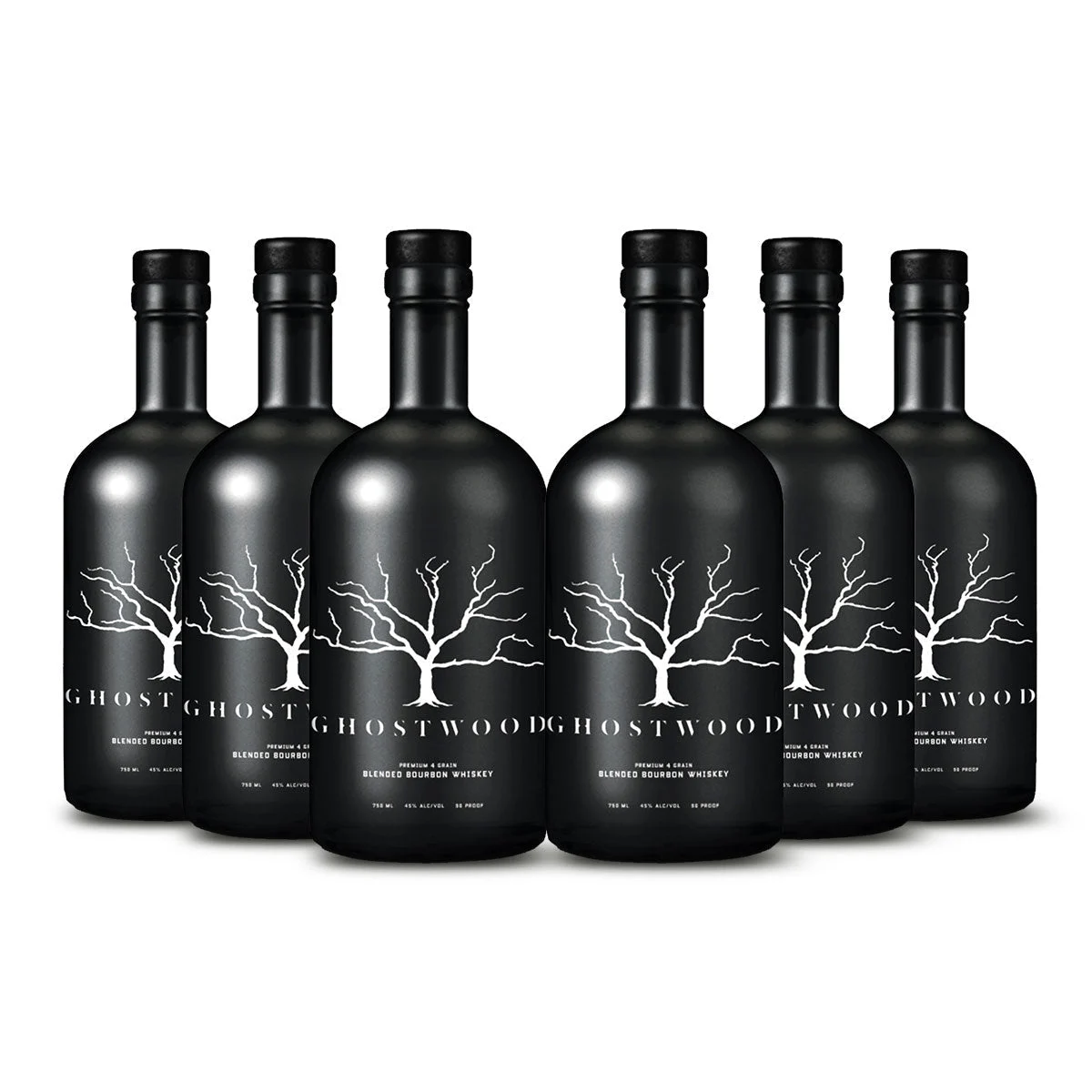 Ghostwood Blended Bourbon Whiskey (6) Bottle Bundle