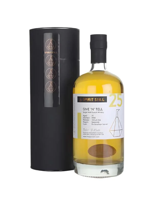 Give 'n' Tell 25 Year Old 1992 - Spirit Still Scotch Whisky | 700ML