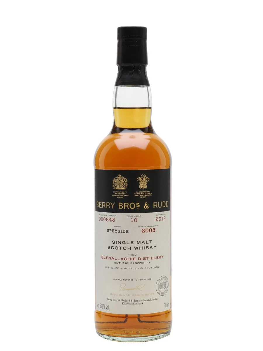 Glenallachie 2008 10 Year Old Berry Bros & Rudd Speyside Single Malt Scotch Whisky | 700ML - Whiskey