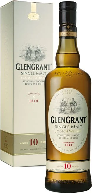 Glen Grant 10 Year Old Speyside Single Malt Scotch Whisky - Whiskey