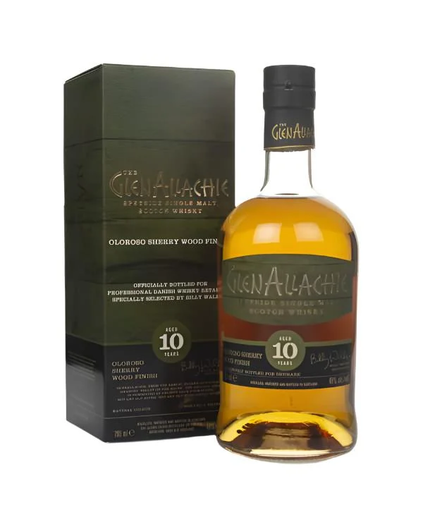 GlenAllachie 10 Year Old Oloroso Sherry Wood Finish Scotch Whisky | 700ML - Whiskey