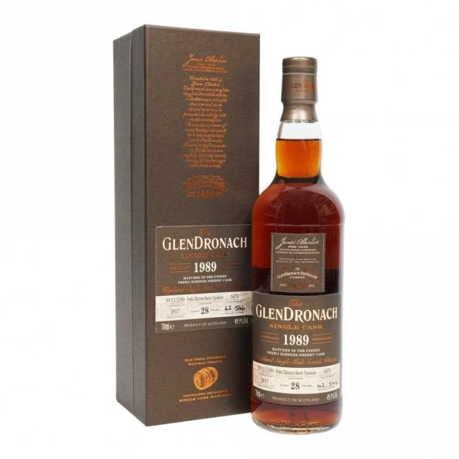 GlenDronach 1989 28 Year Old Batch 16 Cask #5476 Single Malt Scotch Whisky - Whiskey