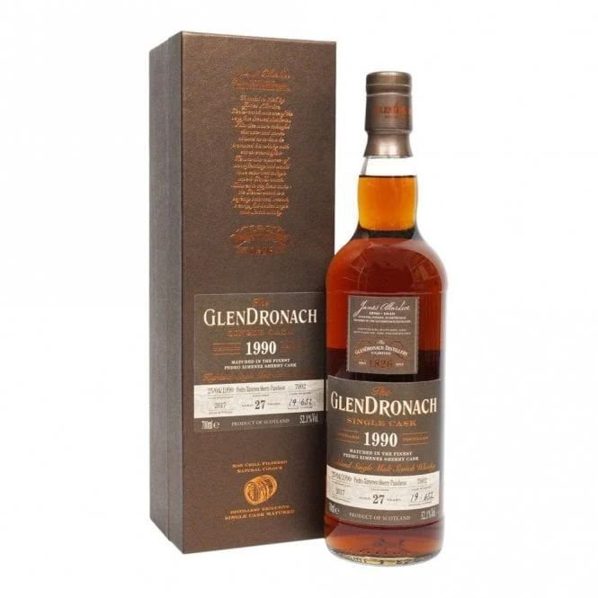 GlenDronach 1990 27 Year Old Batch 16 #7902 Single Malt Scotch Whisky - Whiskey