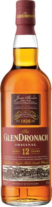 Glendronach 12 Year Old Original Highland Single Malt Scotch Whisky - Whiskey