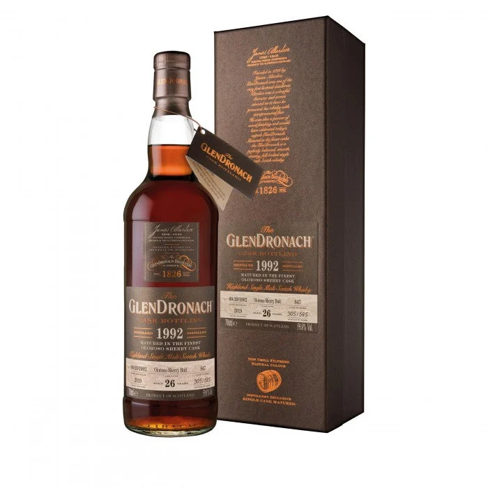 Glendronach 1992 26 años Lote 17 Single Cask #847 Whisky escocés de pura malta | 700ML - Whiskey