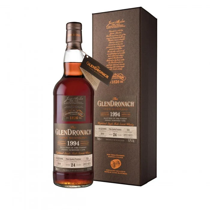 Glendronach 1994 24 años Single Cask # 325 Lote 17 Whisky escocés de malta única | 700ML - Whiskey