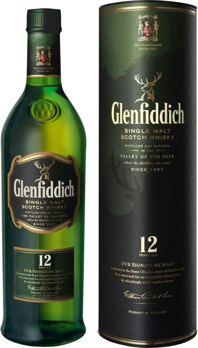 Glenfiddich 12 Year Old Single Malt Scotch Whisky - Whiskey
