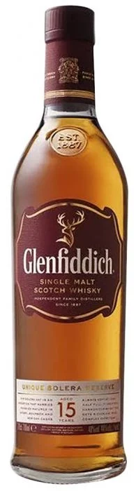 Glenfiddich 15 Year Old Unique Solera Reserve Single Malt Scotch Whisky - Whiskey
