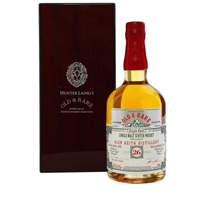 Glen Keith 26 Year Old Platinum Old & Rare Single Malt Scotch Whisky - Whiskey