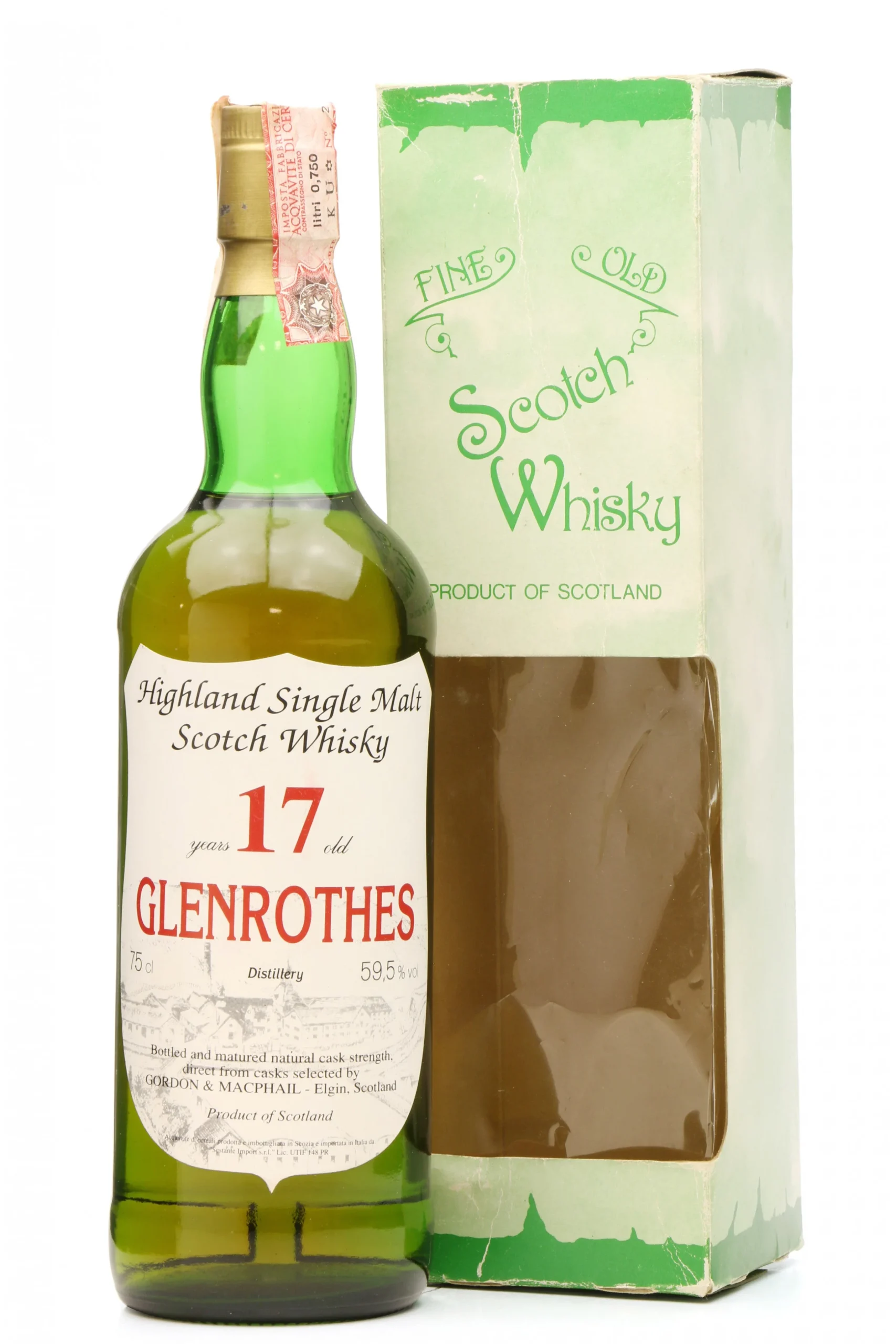 Gordon & MacPhail Glenrothes 17 Year Old Bot.1980s Speyside Single Malt Scotch Whisky - Whiskey