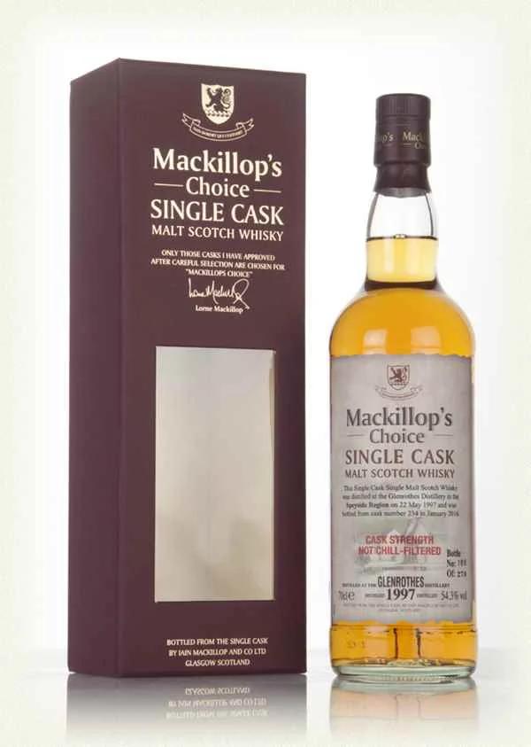 Glenrothes 18 años 1997 (barrica 234) - Whisky escocés de malta única Mackillop's Choice | 700ML