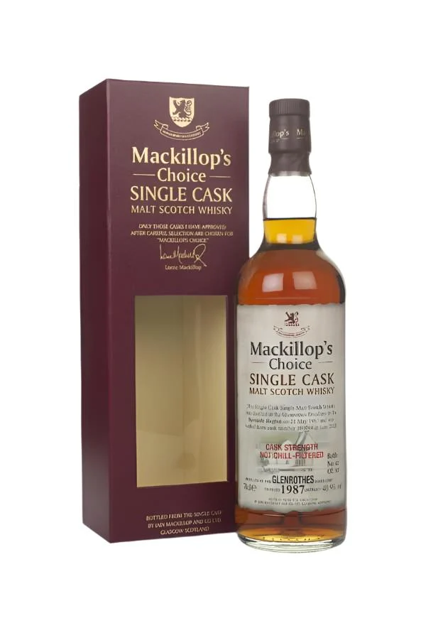 Glenrothes 33 años 1987 (barrica 100088) - Whisky escocés de malta única Mackillop's Choice | 700ML