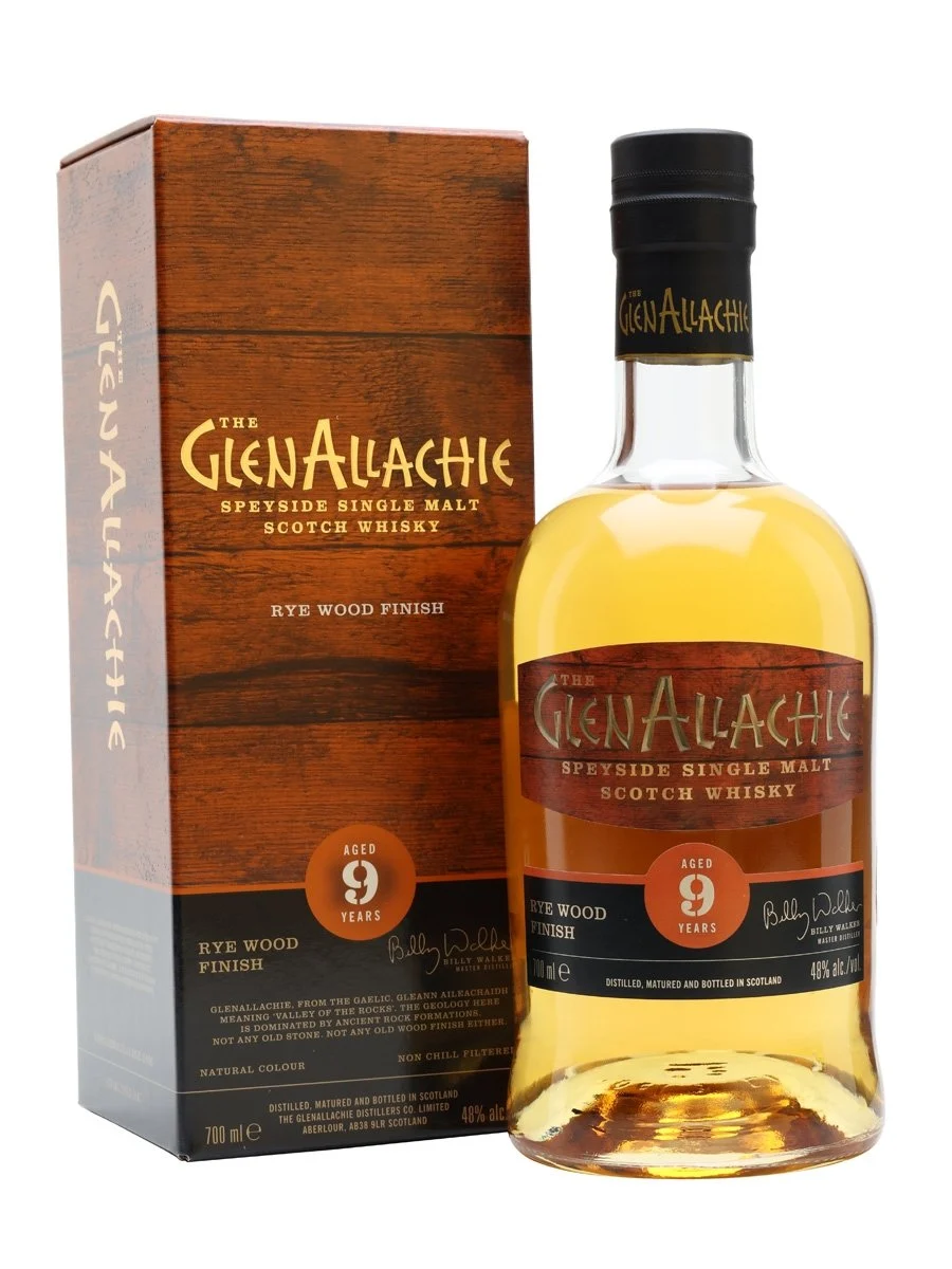 Glenallachie 9 Year Old Rye Cask Finish Speyside Single Malt Scotch Whisky | 700ML - Whiskey