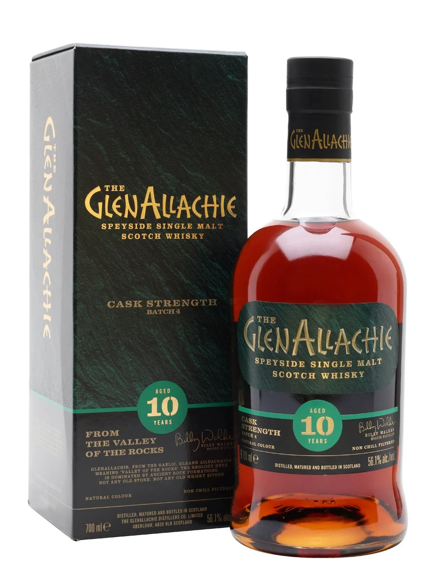 Glenallachie 10 Year Old Cask Strength Batch 4 Speyside Single Malt Scotch Whisky | 700ML - Whiskey