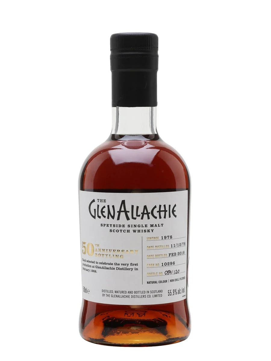 Glenallachie 1978 39 Year Old Sherry Cask Speyside Single Malt Scotch Whisky | 500ML - Whiskey