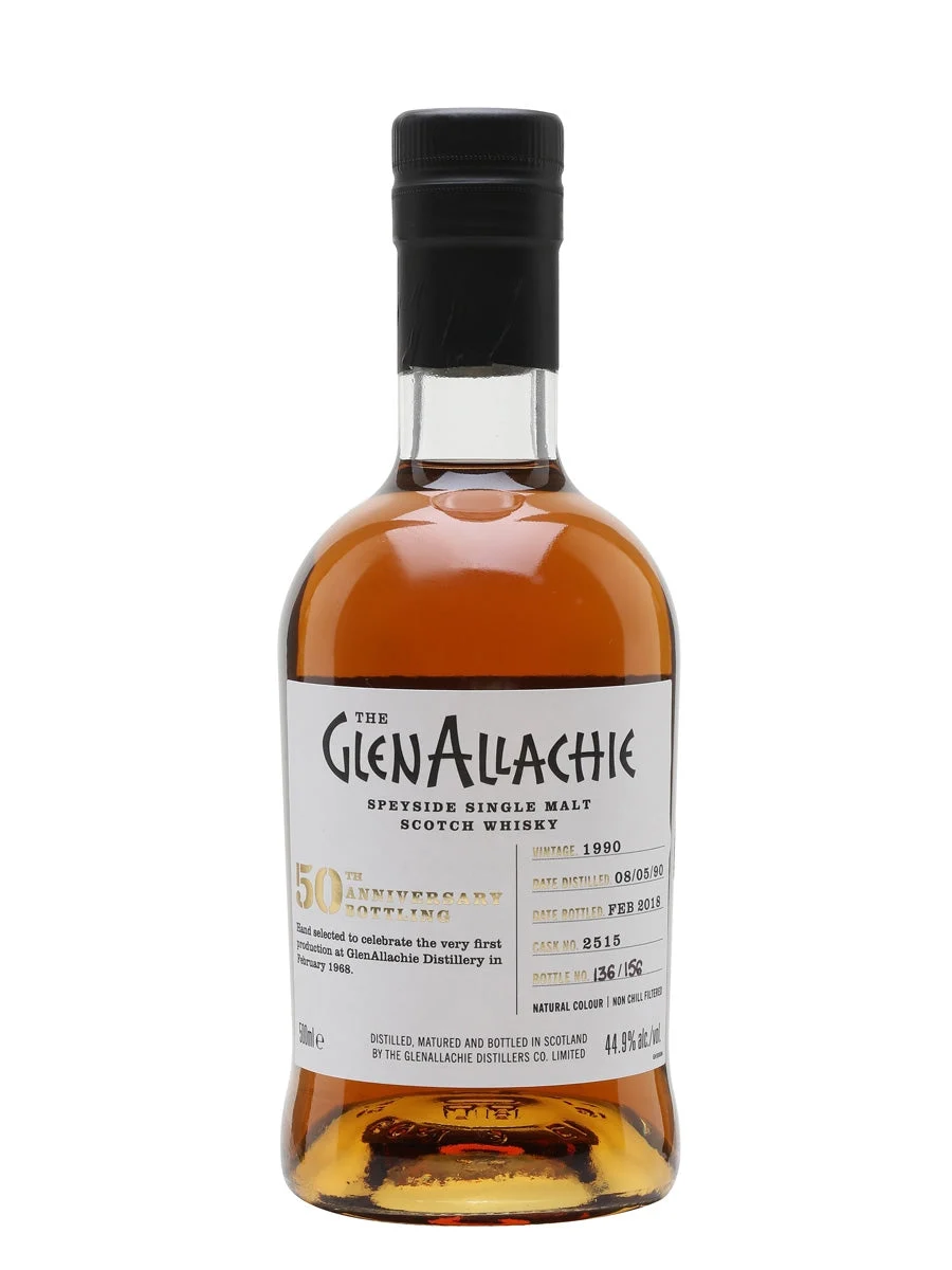 Glenallachie 1990 27 Year Old Sherry Cask Speyside Single Malt Scotch Whisky | 500ML - Whiskey