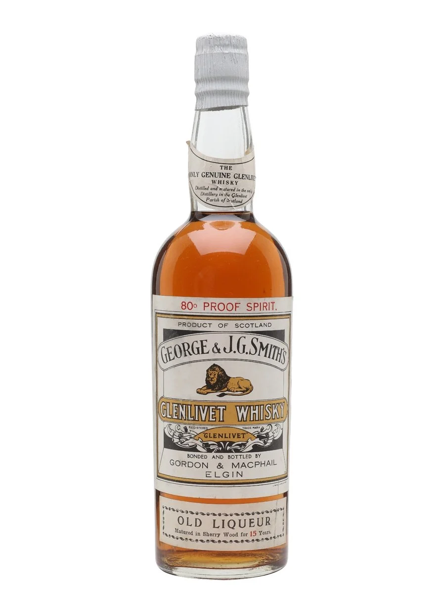 Glenlivet 15 Year Old Bot.1950s G&M Speyside Single Malt Scotch Whisky - Whiskey