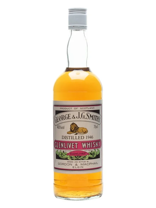 Glenlivet 1946 Bot.1980s Gordon & Macphail Speyside Single Malt Scotch Whisky - Whiskey