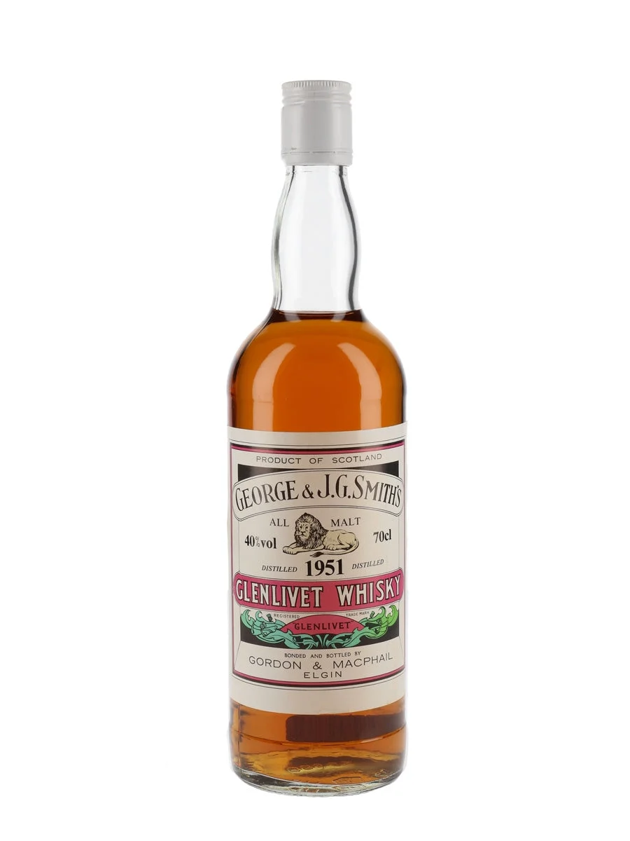 Glenlivet 1951 Gordon & Macphail Speyside Single Malt Scotch Whisky | 700ML - Whiskey