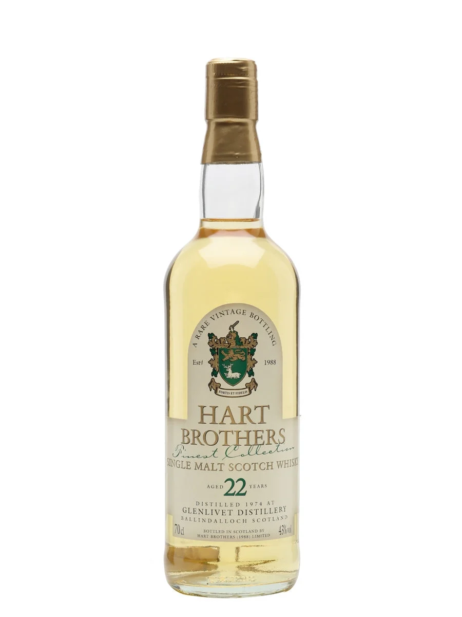 Glenlivet 1974 22 Year Old Bot.1988 Hart Brothers Speyside Single Malt Scotch Whisky | 700ML - Whiskey