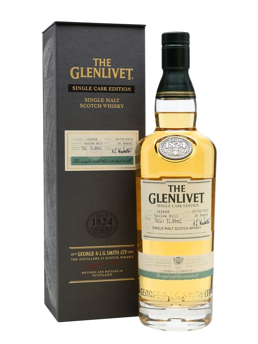 Glenlivet 16 Year Old Bot.2014 Gallow Hill Speyside Single Malt Scotch Whisky | 700ML - Whiskey