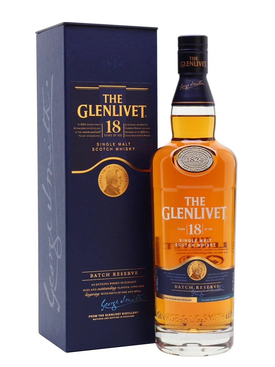 Glenlivet 18 Year Old Batch Reserve Speyside Single Malt Scotch Whisky | 700ML - Whiskey