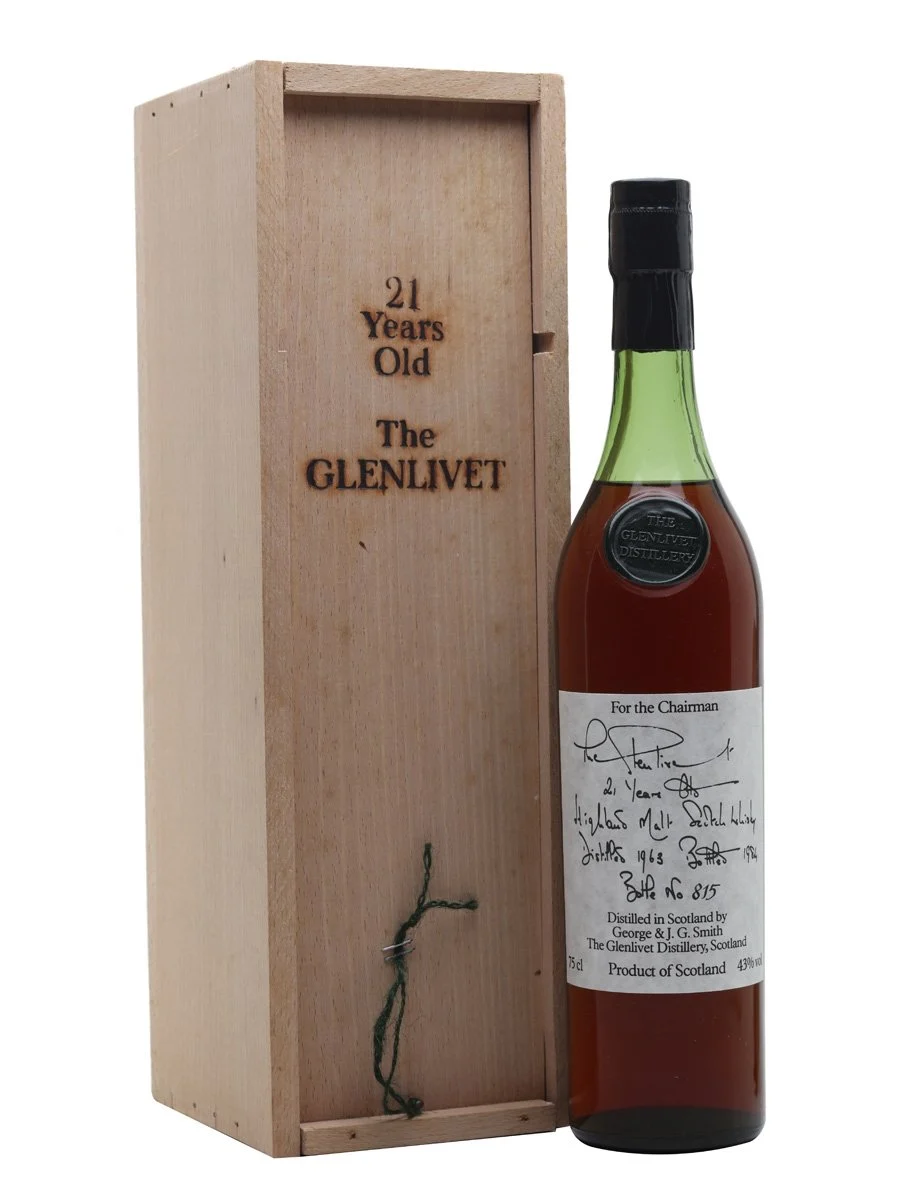 Glenlivet 1963 21 Year Old Chairmans Reserve Speyside Single Malt Scotch Whisky - Whiskey