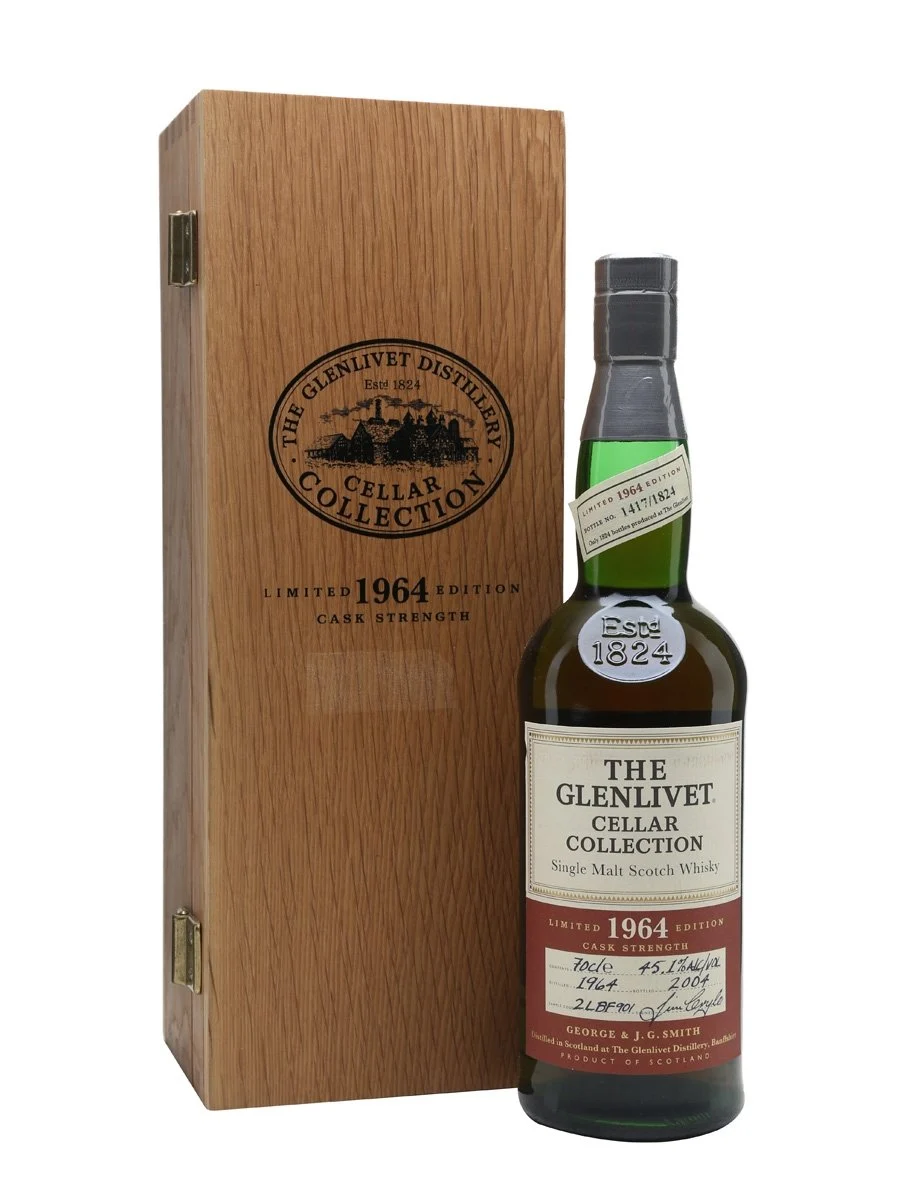Glenlivet 1964 40 Year Old Cellar Collection Speyside Single Malt Scotch Whisky | 700ML - Whiskey