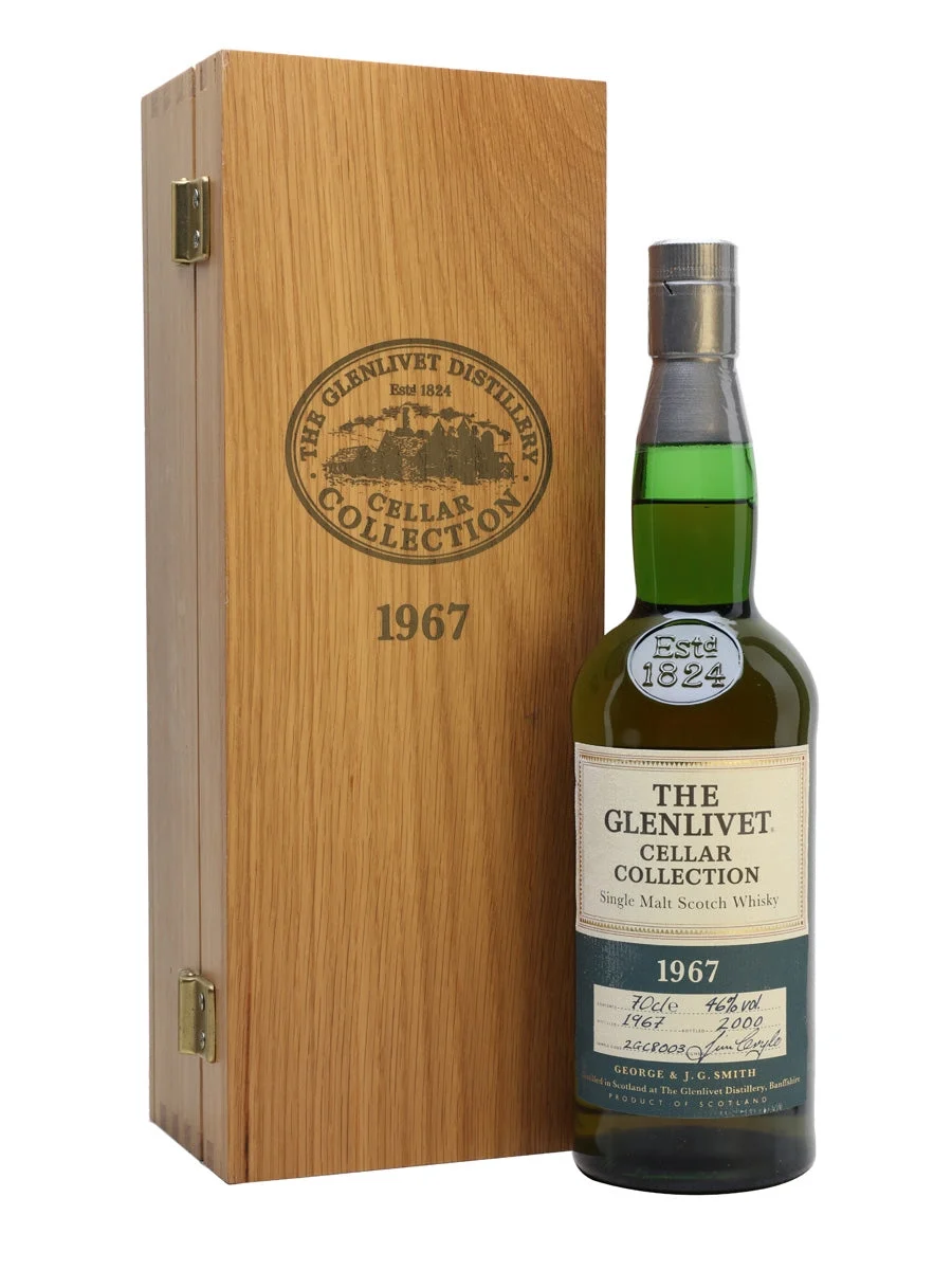 Glenlivet 1967 33 Year Old Cellar Collection Speyside Single Malt Scotch Whisky | 700ML - Whiskey