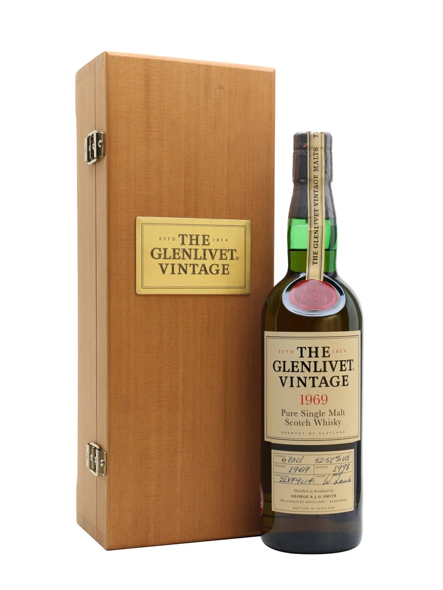 Glenlivet 1969 Bot.1998 Whisky escocés de pura malta de Speyside | 700ML