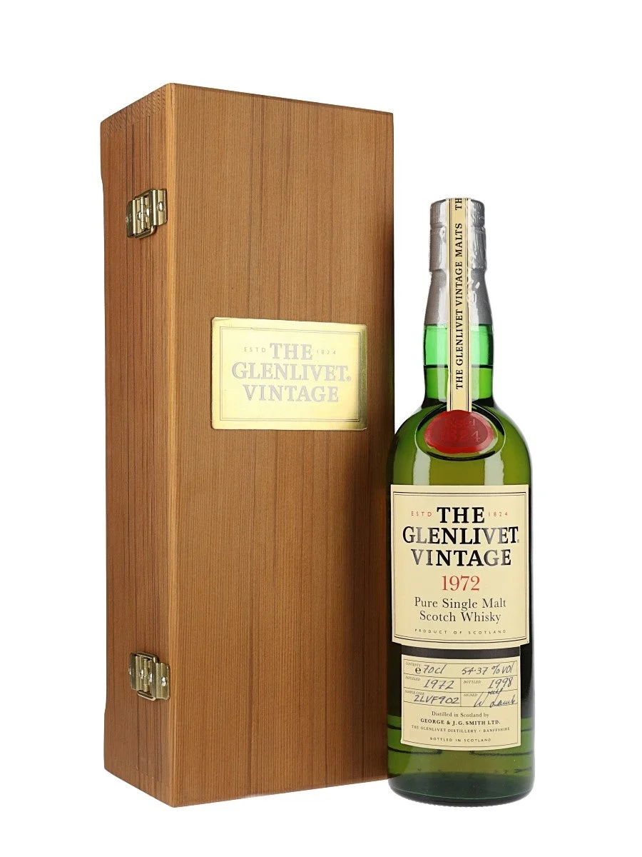 Glenlivet 1972 26 Year Old Speyside Single Malt Scotch Whisky | 700ML - Whiskey
