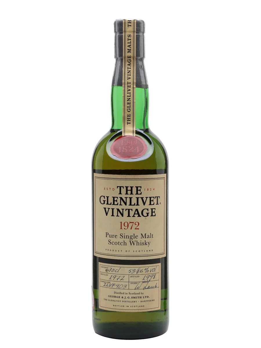 Glenlivet 1972 Bot.1998 Speyside Single Malt Scotch Whisky | 700ML - Whiskey