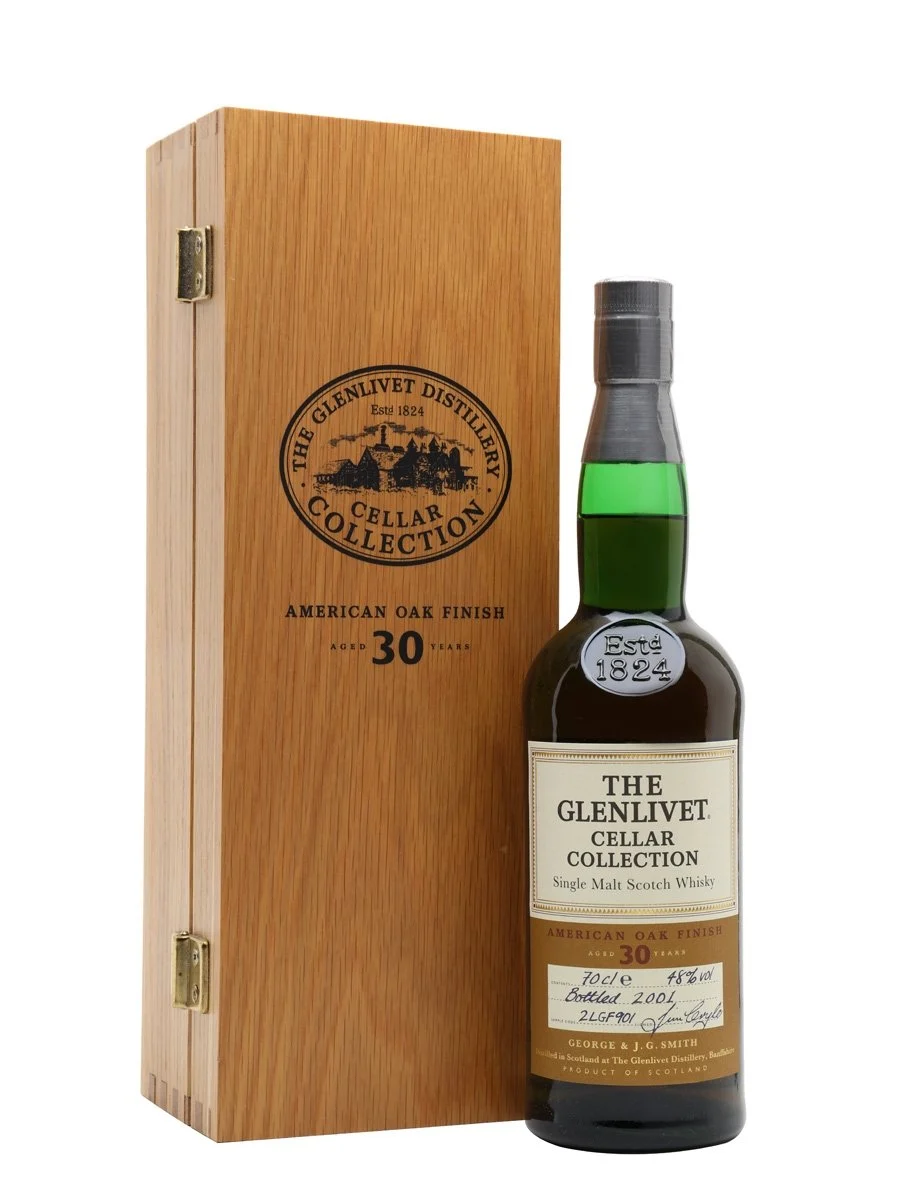 Glenlivet 30 Year Old American Oak Finish Speyside Single Malt Scotch Whisky | 700ML - Whiskey