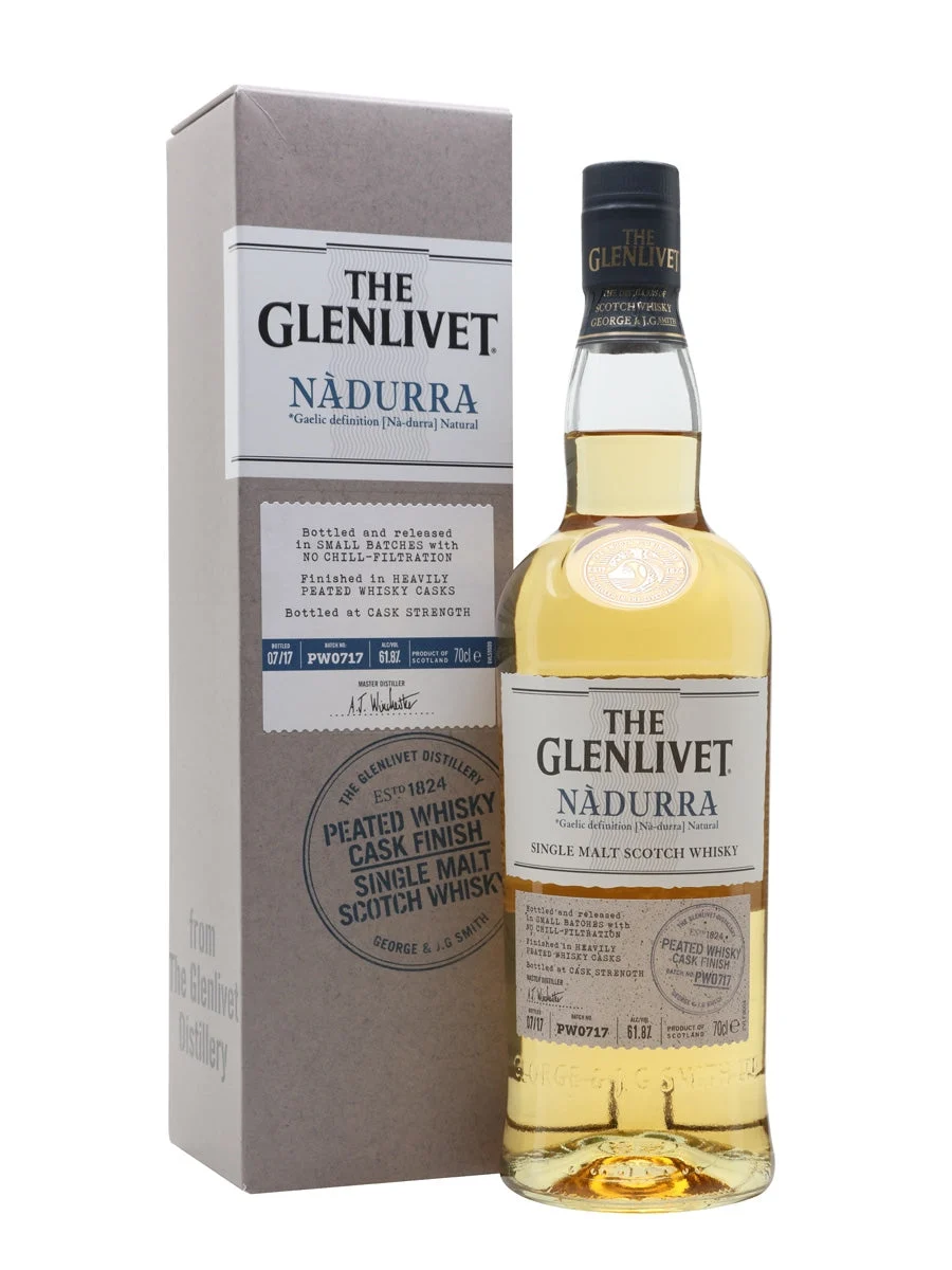 Glenlivet Nadurra Peated Batch PW0717 Speyside Single Malt Scotch Whisky | 700ML - Whiskey
