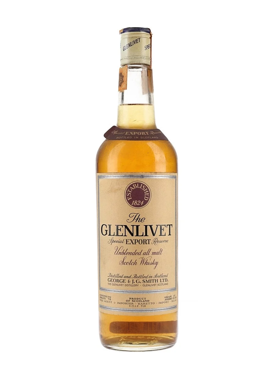 Glenlivet Special Export Reserve Bot.1970s Speyside Single Malt Scotch Whisky - Whiskey