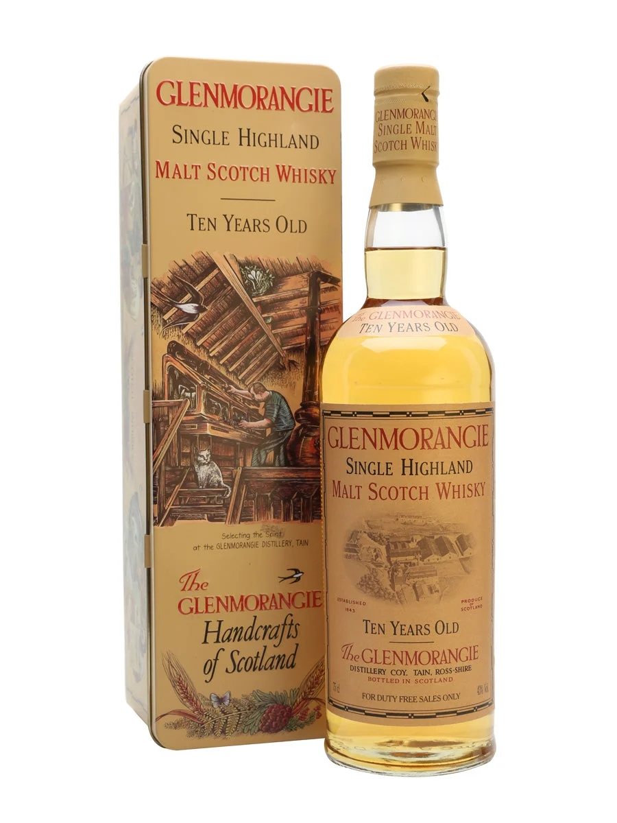 Glenmorangie 10 años 150 aniversario (1843-1993) Whisky escocés de pura malta