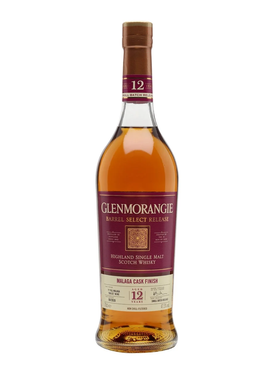 Glenmorangie 12 años Málaga Cask Finish Whisky escocés de pura malta Highland | 700ML