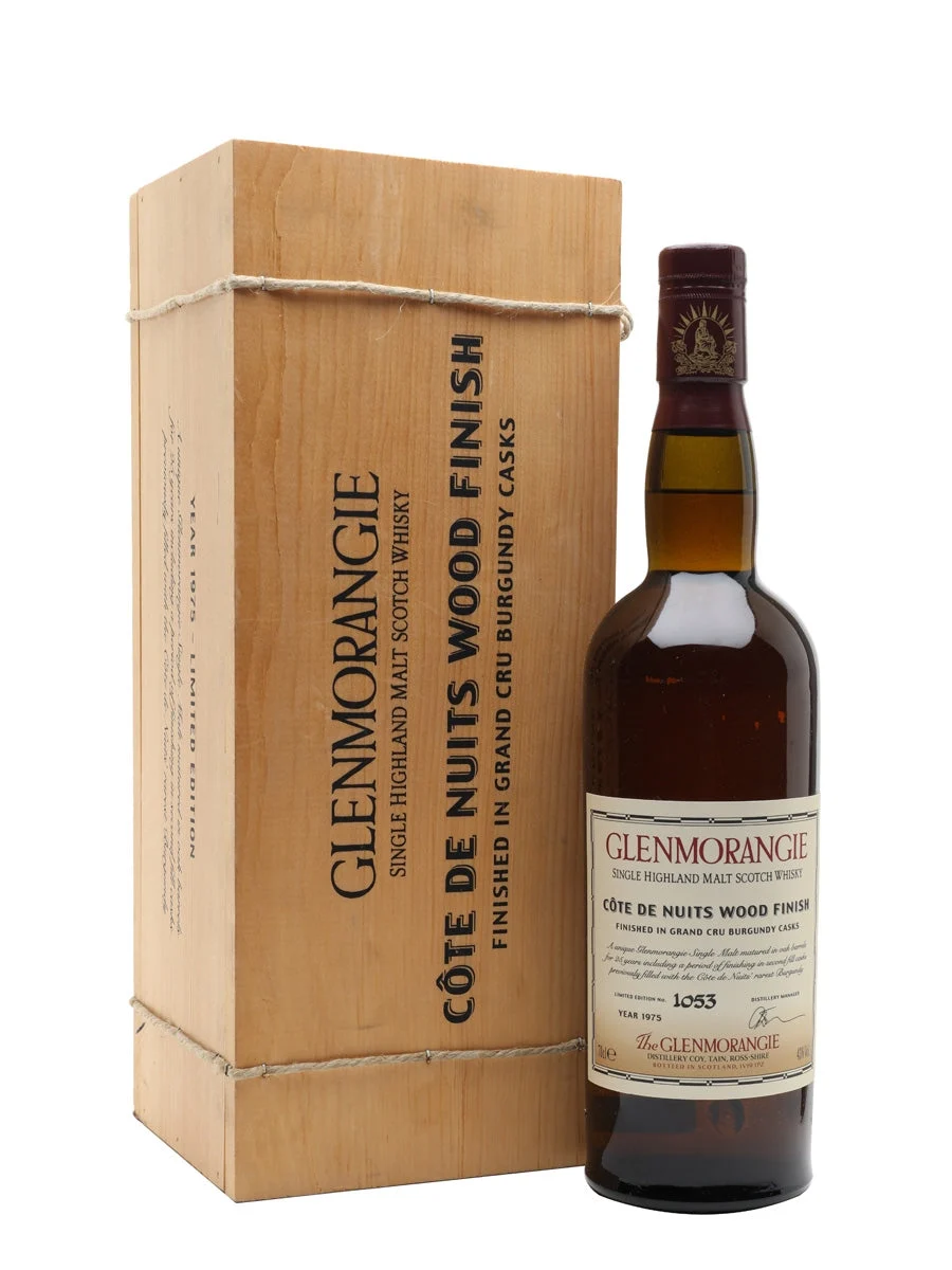 Glenmorangie 1975 25 Year Old Cote De Nuits Highland Single Malt Scotch Whisky | 700ML - Whiskey