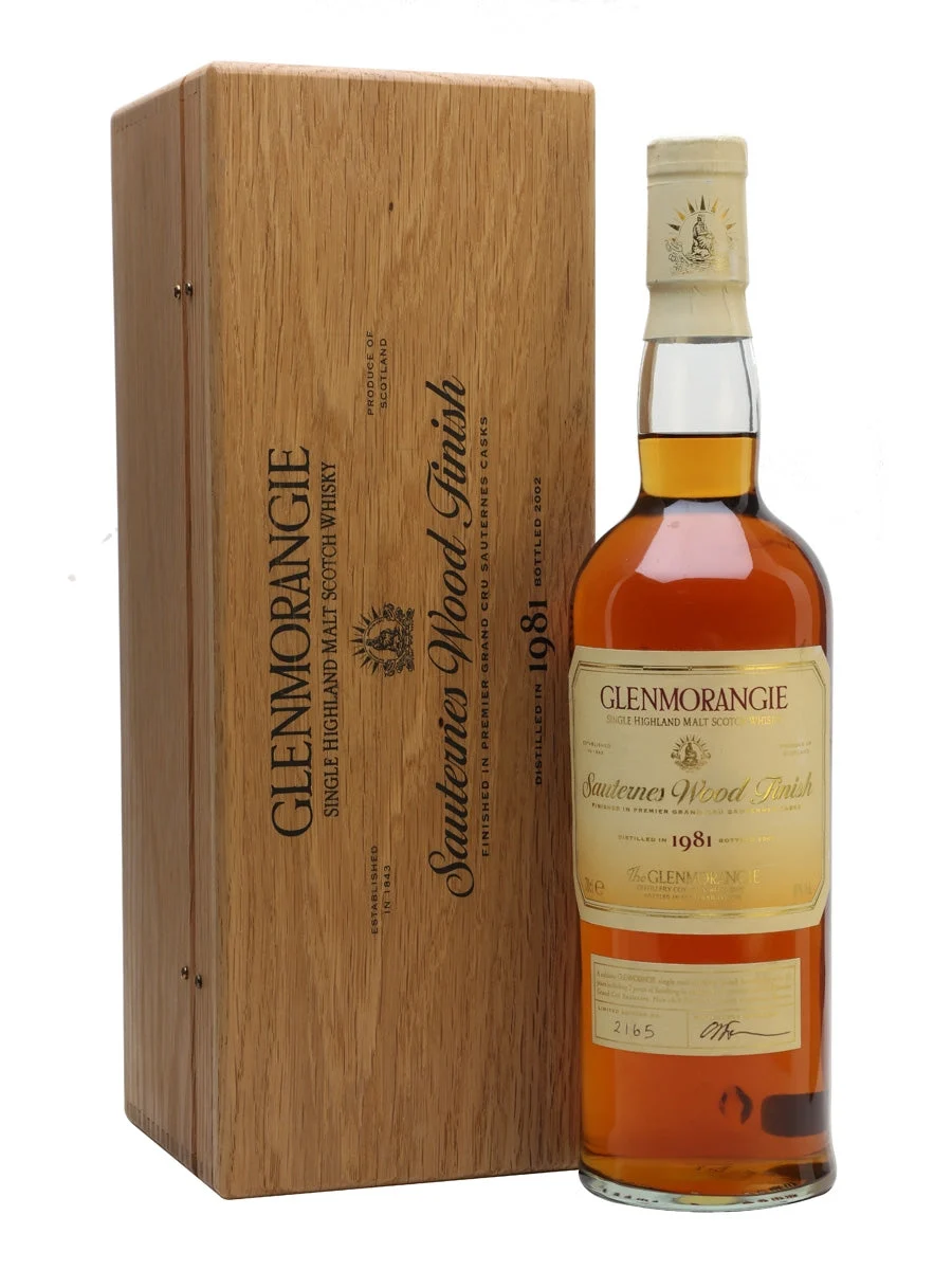 Glenmorangie 1981 Sauternes Wood Finish Highland Single Malt Scotch Whisky | 700ML - Whiskey