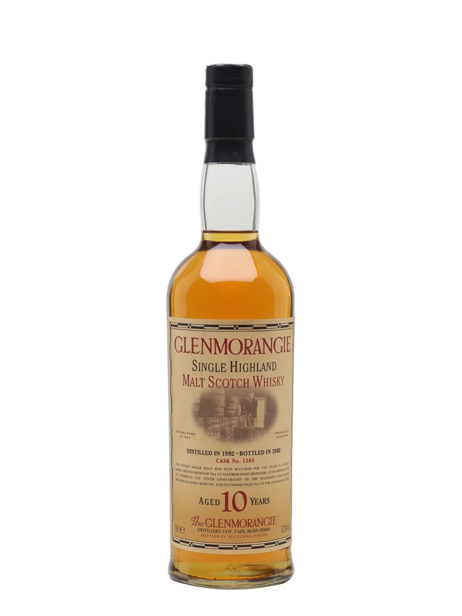 Glenmorangie 1992 10 Year Old Bacardi Partnership Highland Single Malt Scotch Whisky | 700ML - Whiskey