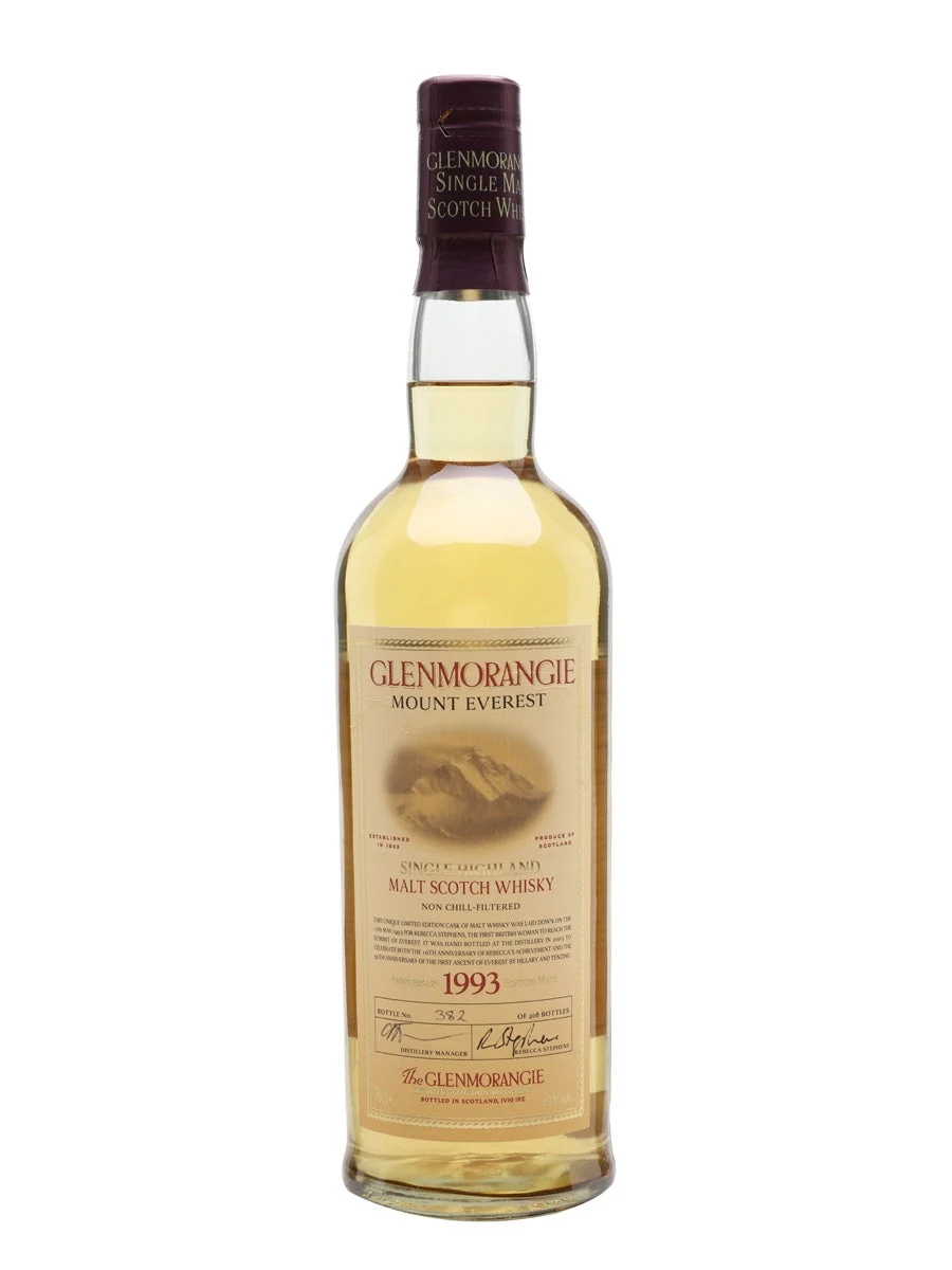 Glenmorangie 1993 10 Year Old Mount Everest Highland Single Malt Scotch Whisky | 700ML - Whiskey