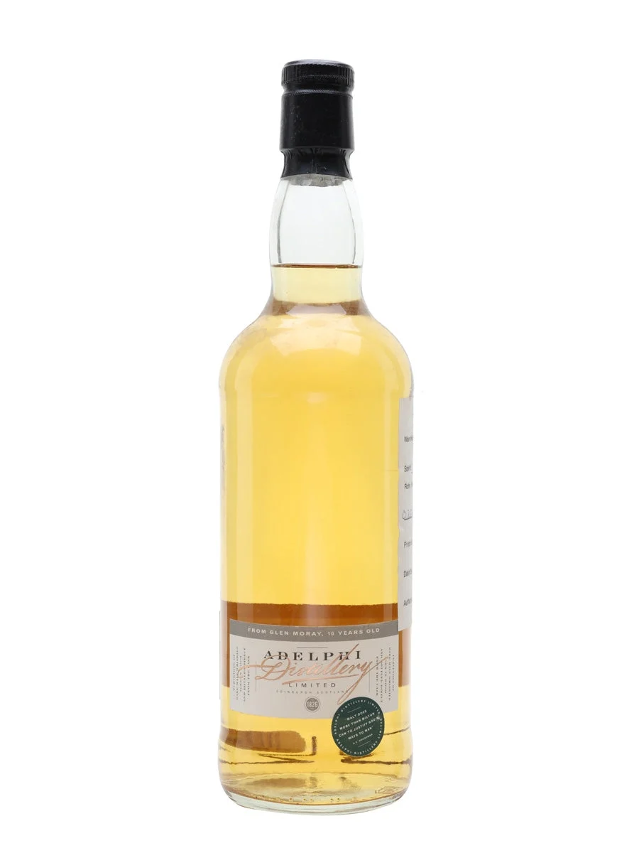 Glen Moray 1986 10 Year Old Adelphi Speyside Single Malt Scotch Whisky - Whiskey