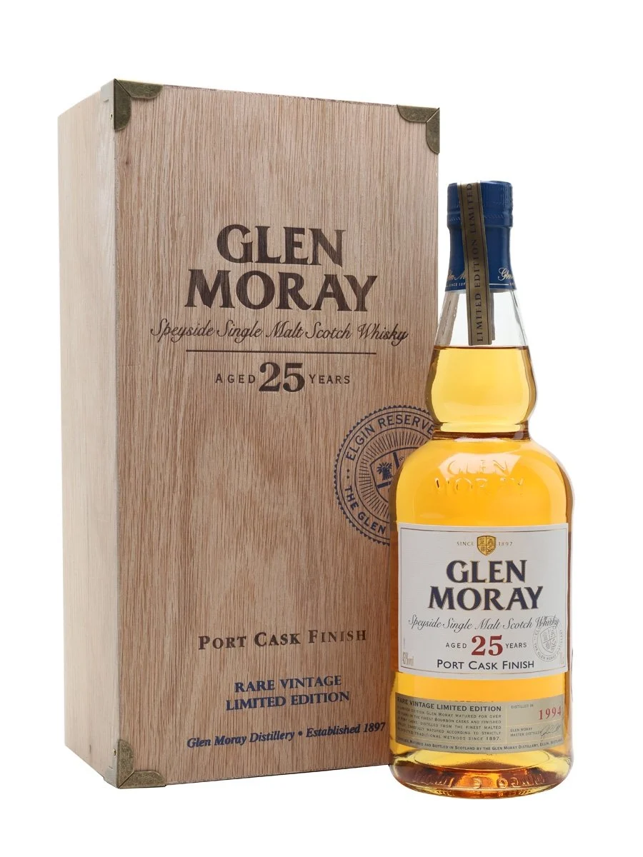 Glen Moray 1994 25 Year Old Port Finish Speyside Single Malt Scotch Whisky | 700ML - Whiskey