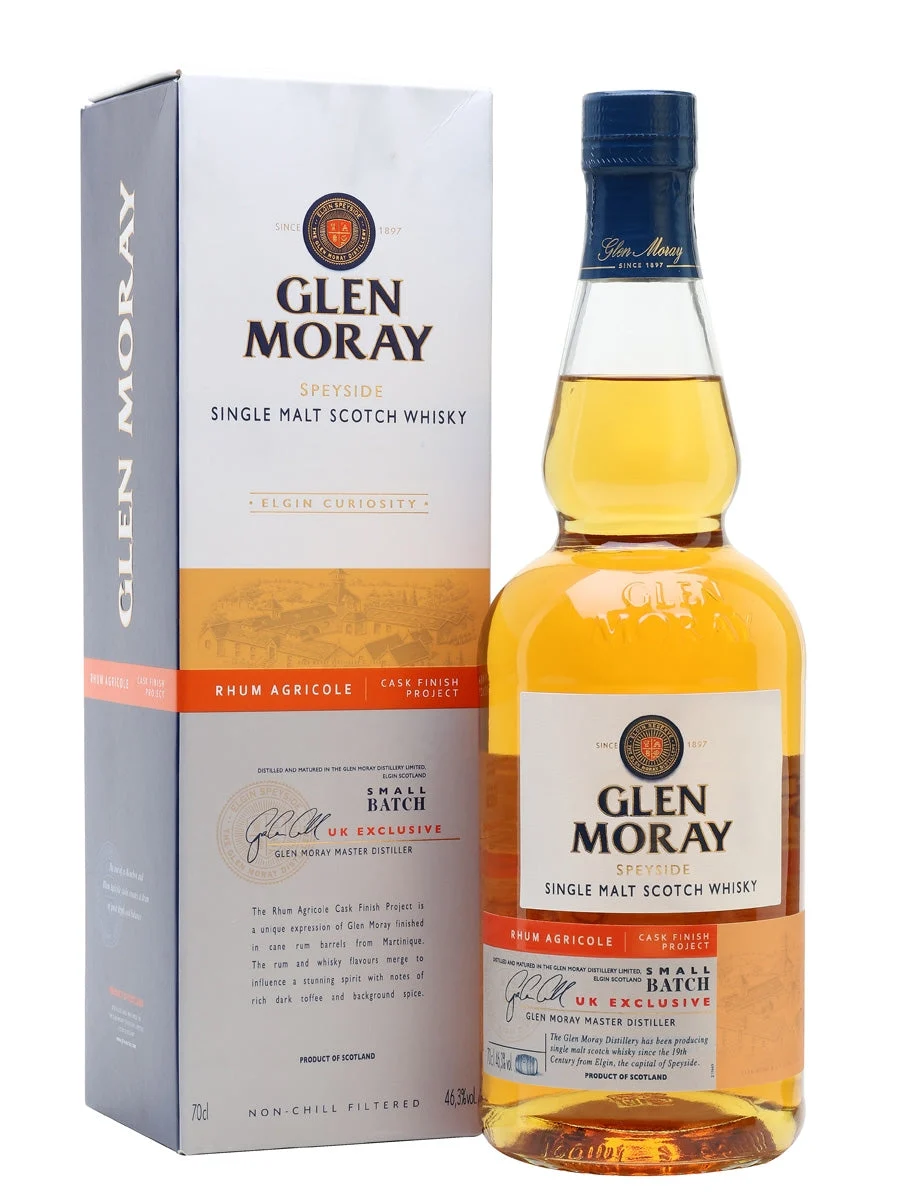 Glen Moray Rhum Agricole Finish Project Speyside Single Malt Scotch Whisky | 700ML - Whiskey