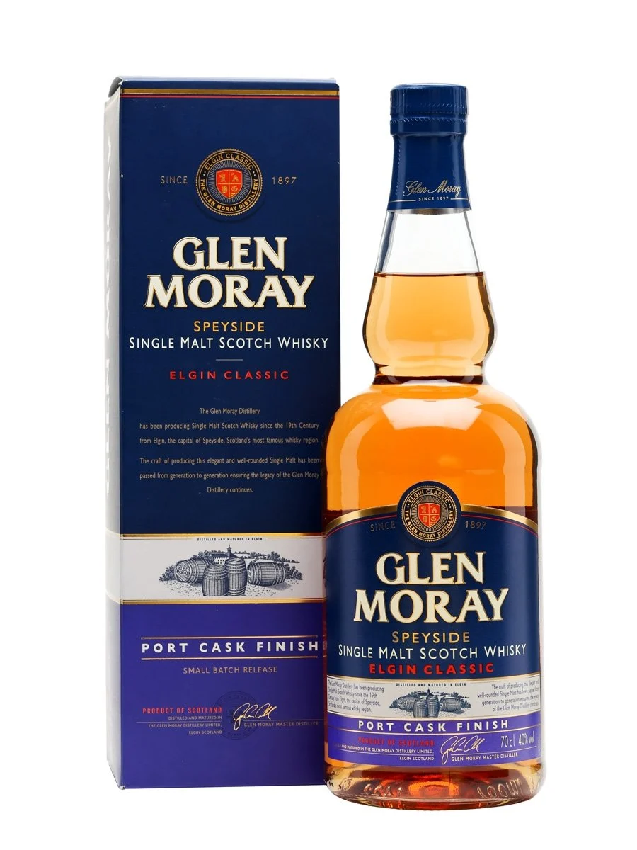 Glen Moray Port Cask Finish Speyside Single Malt Scotch Whisky | 700ML - Whiskey